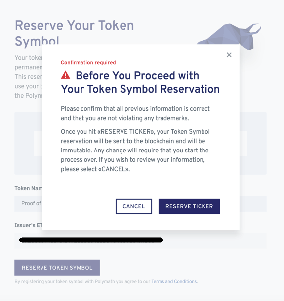 Creating a security token offering on Polymath