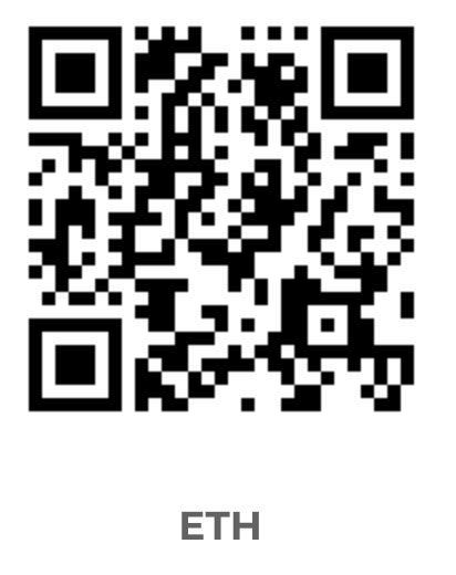 QR code to donate with ETH